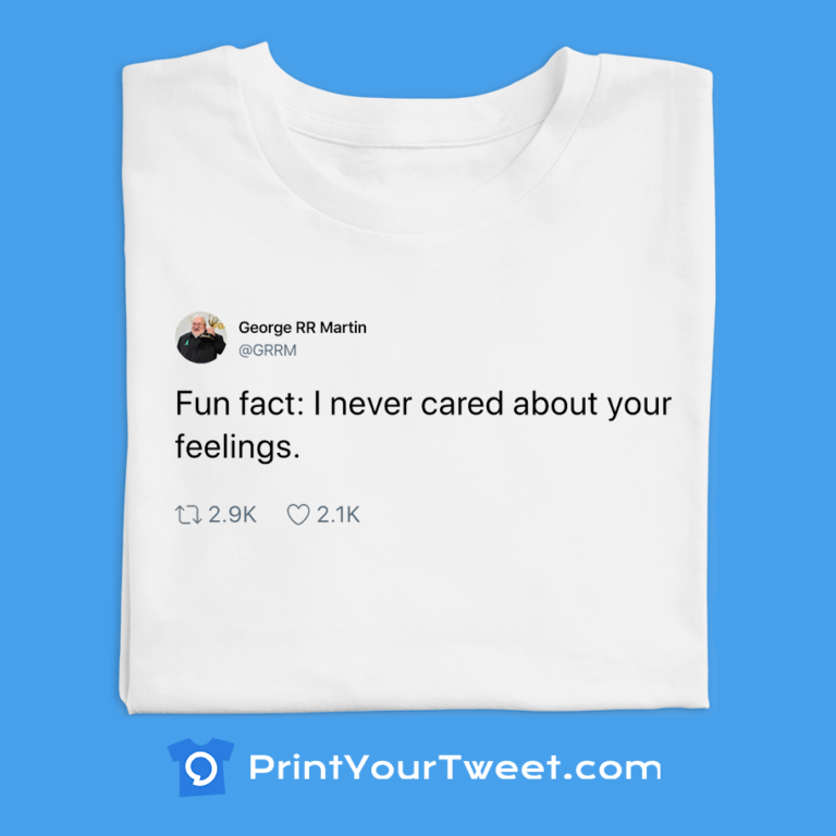 George RR Martin Tweets to Print On Your Shirt