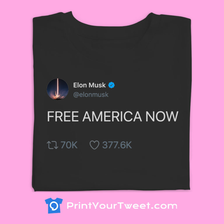 Elon Musk Free America Now Tweet