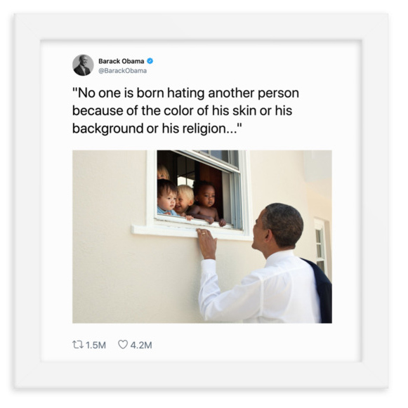 Barack Obama's framed tweet